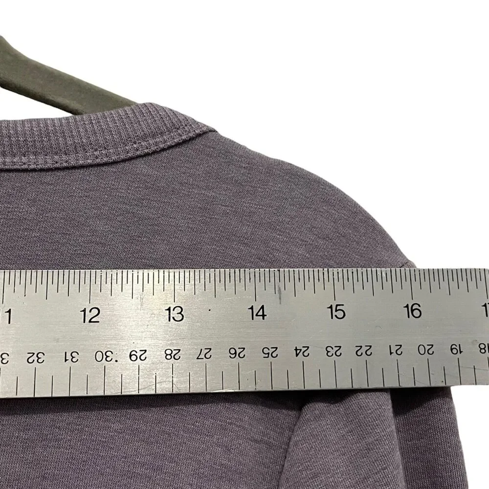 Simply Vera Vera Wang Sweatshirt Top Shirt Double Ruffle Women's Size XS Set 2